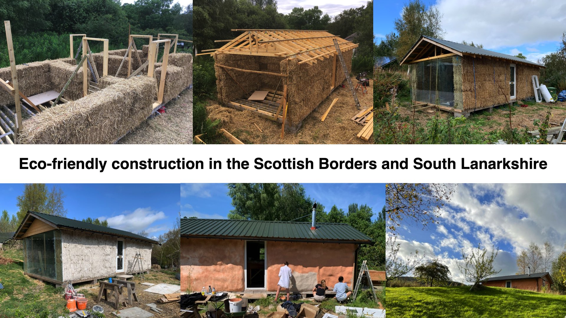 Straw bale house construction